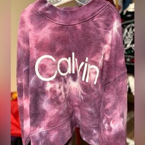 Calvin Klein Performance Purple Tie Dye Sweatshirt